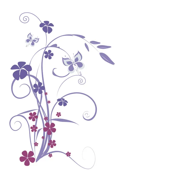 Arka plan ile çiçek — Stok Vektör