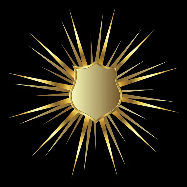 Escudo de oro —  Fotos de Stock