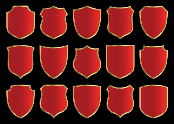 Conjunto de design de escudo — Fotografia de Stock