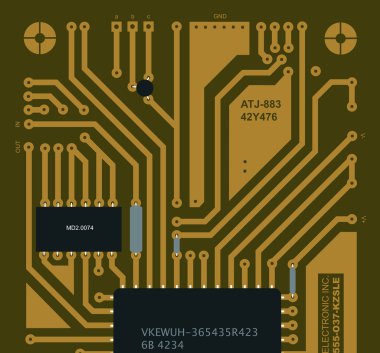 Circuit board clipart