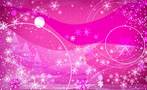 Fantasy snowflakes light pink — Stock Photo, Image
