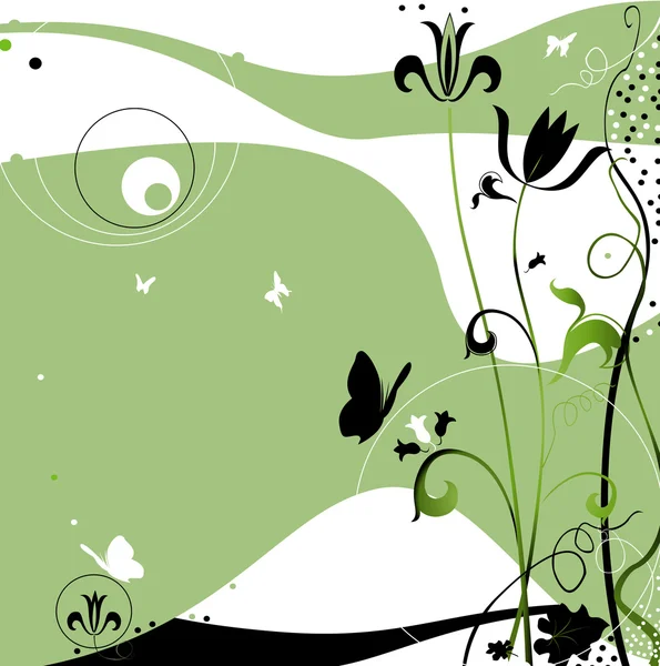 uçan kelebekler ile soyut tasarım,