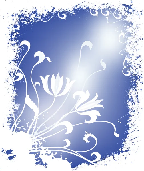 Vintern blommig illustration — Stockfoto