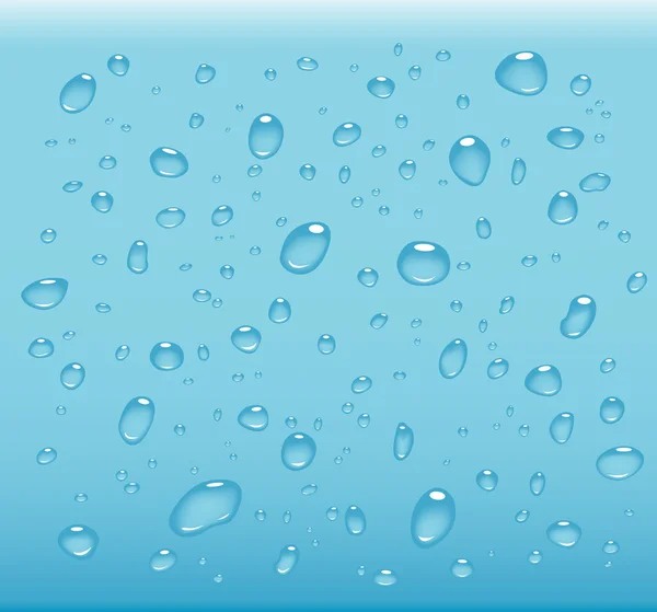 Transparante waterdruppels — Stockfoto