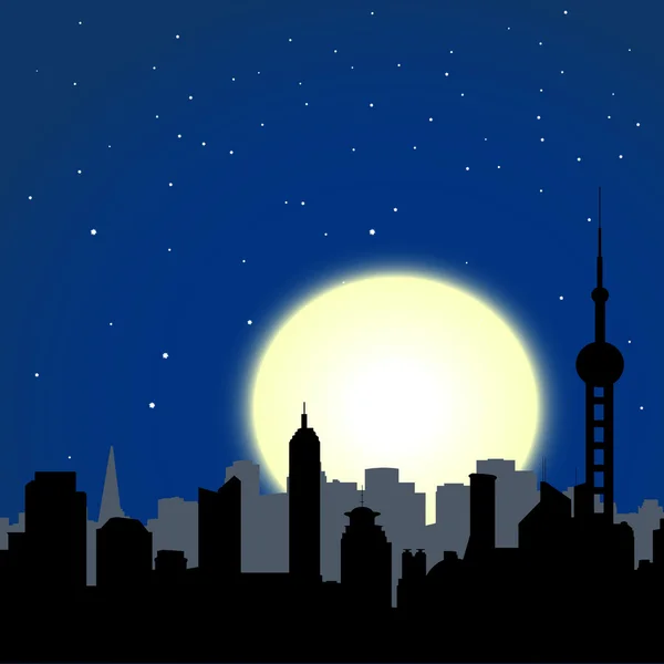 Night cityscape — Stock Photo, Image