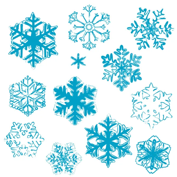 Diseños de copos de nieve —  Fotos de Stock