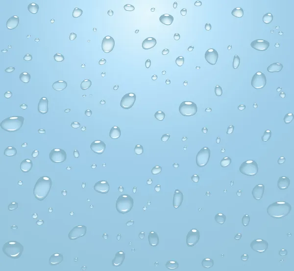 Krople wody przejrzyste — Zdjęcie stockowe