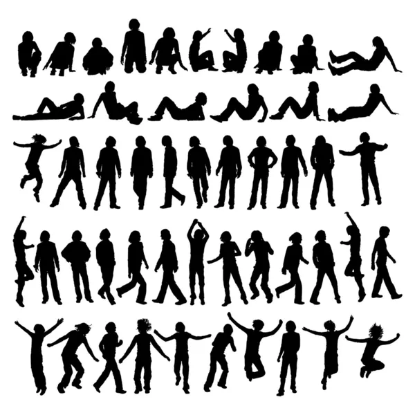 Silhouettes of man — Stock Photo, Image