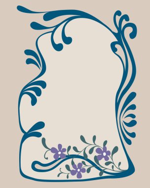 Decorative design light brown clipart