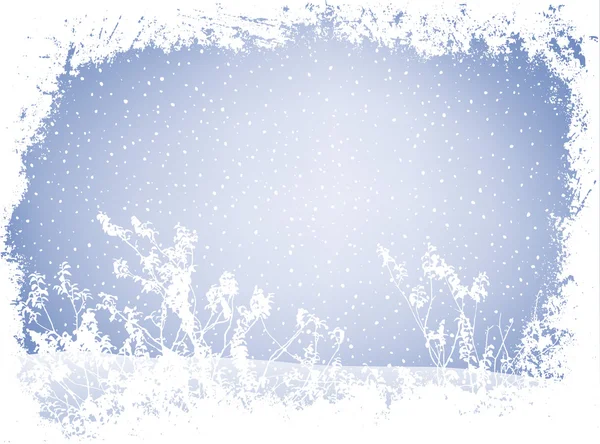 Grunge winterlandschap — Stockfoto