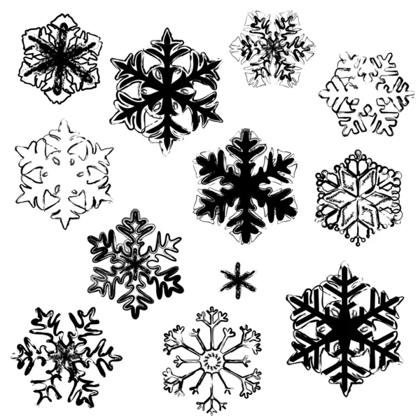 Disegni fiocco di neve — Foto Stock