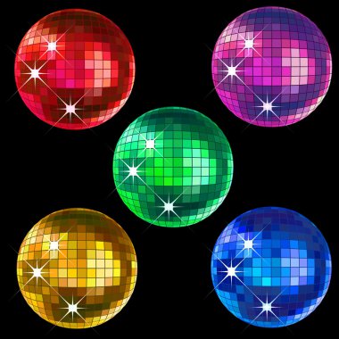 Disco balls clipart