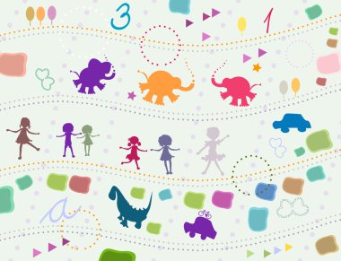 Background for kids clipart