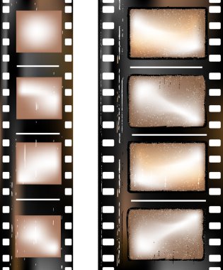 Textured film strip clipart