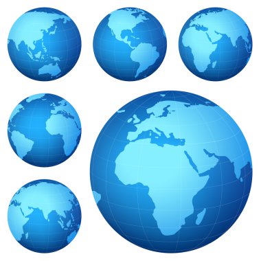 Planet map clipart