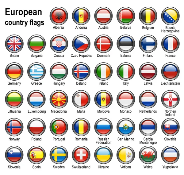 Botões web de bandeira — Fotografia de Stock