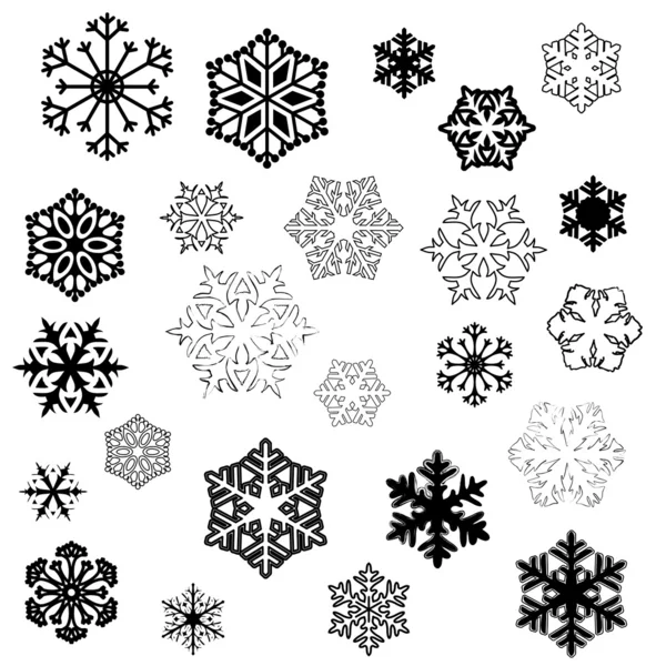 Sneeuwvlok ontwerpen — Stockfoto