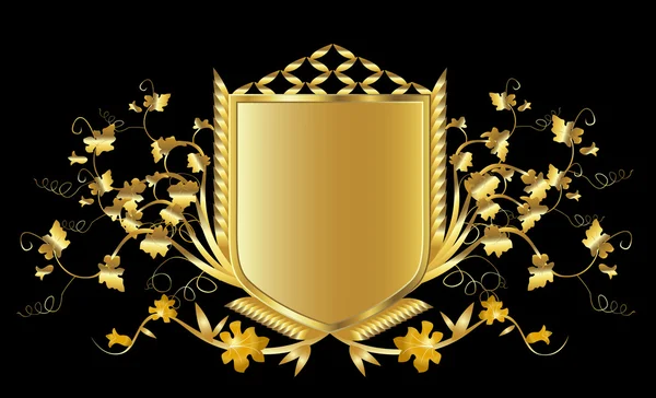 Golden shield — Stock Photo, Image
