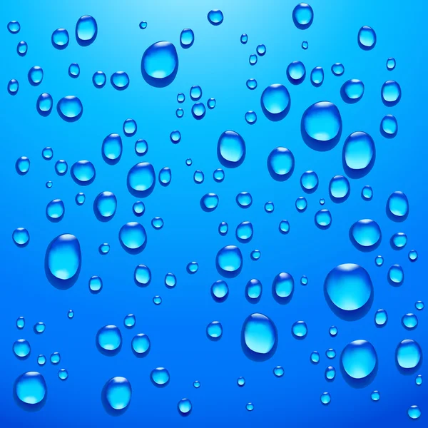 Transparente Wassertropfen — Stockfoto