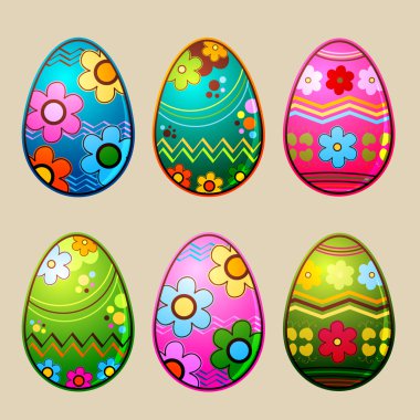 Easter eggs clipart