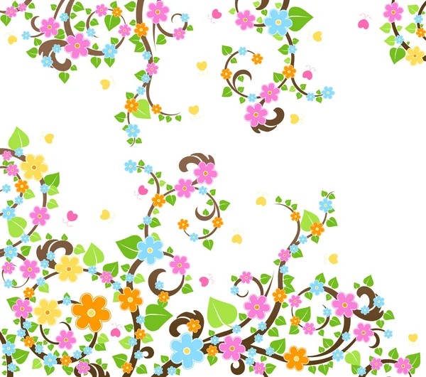 Cerisier fleuri — Image vectorielle