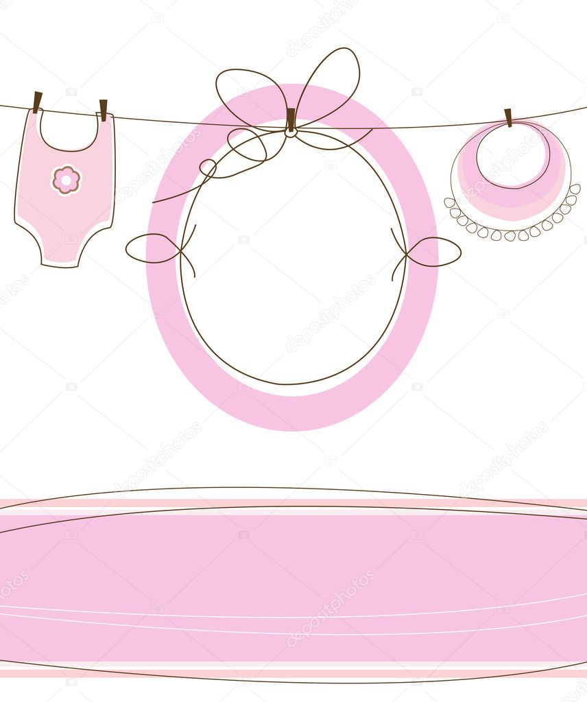 Baby girl arrival design