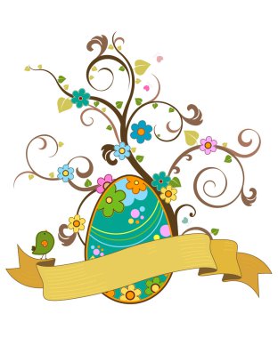 Easter tree clipart