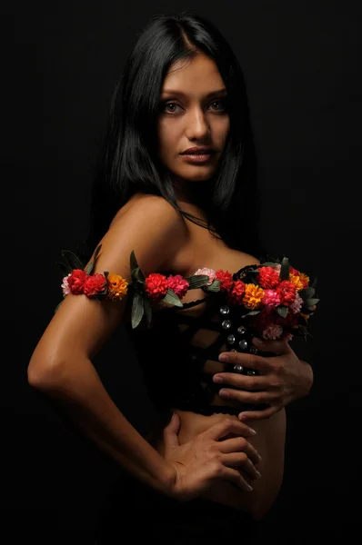 Krásná exotická žena — Stock fotografie