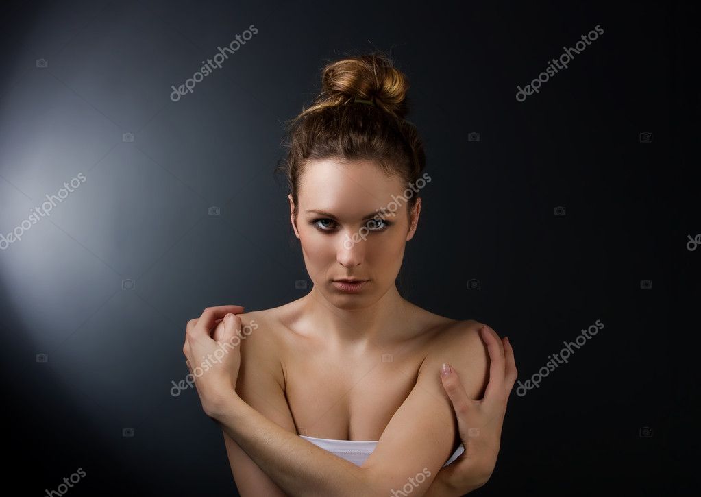 Girl Has Clasped Hands Stock Photo Kriscole 1434461