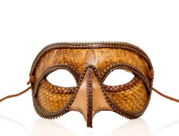 Deri İtalyan yarısı maske — Stok fotoğraf