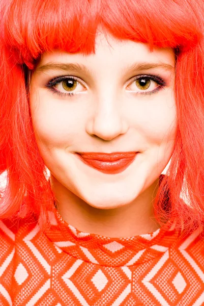 Baby-pop meisje close-up portret — Stockfoto