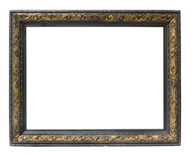 Empty horizontal picture frame clipart