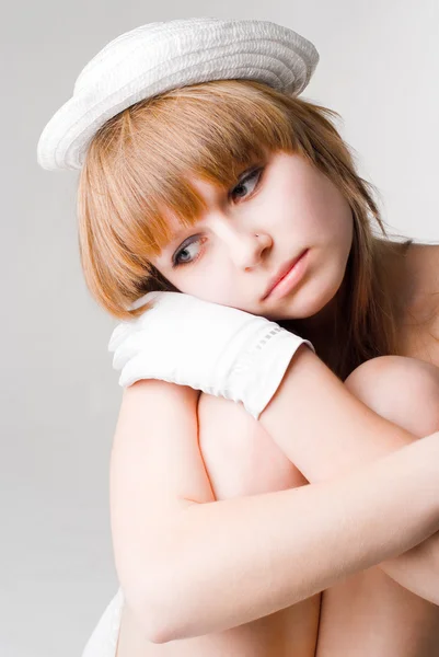 Retrato menina triste — Fotografia de Stock