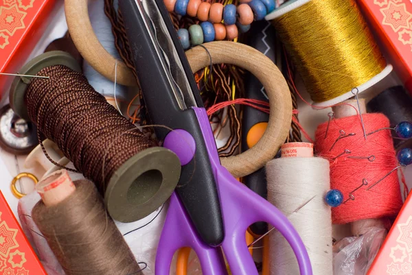 Sewing kit — Stock Photo, Image