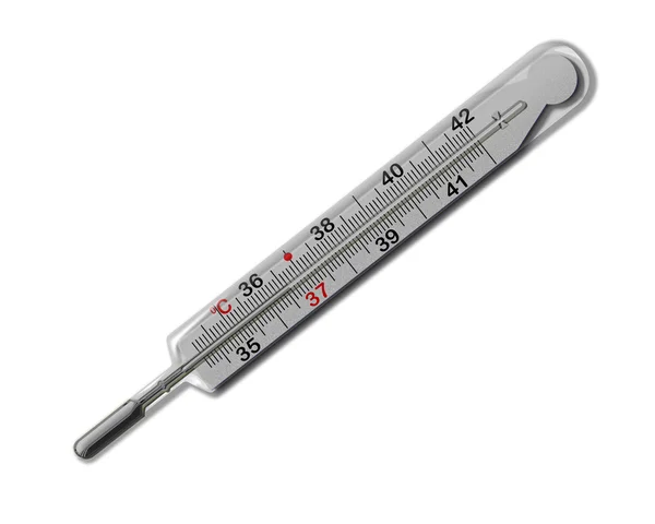 Mercurial termometr (36,6) — Zdjęcie stockowe