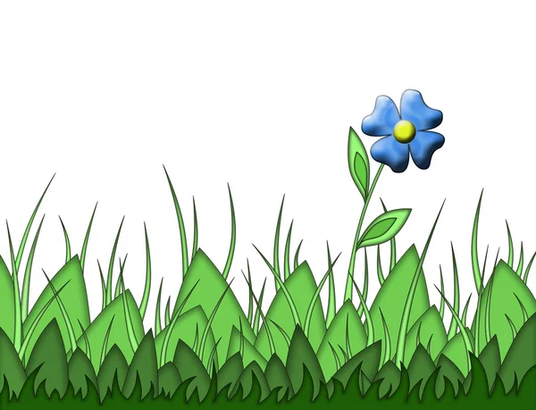 Illustrazione di erba verde — Foto Stock