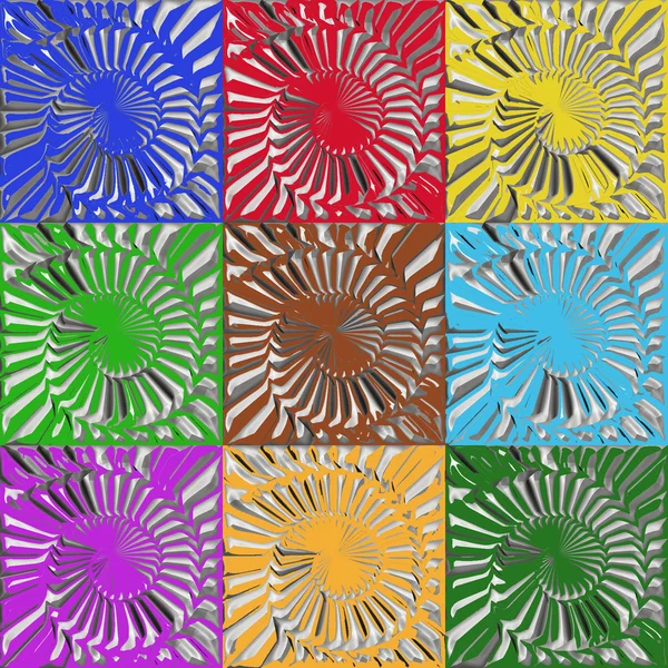 Quadrados de cores — Fotografia de Stock
