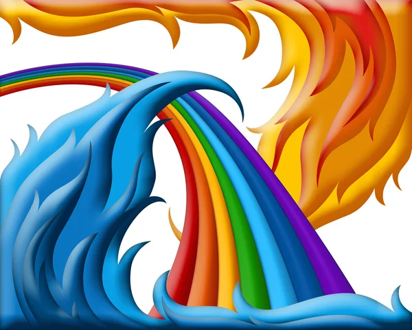 Ilustración del arco iris — Foto de Stock