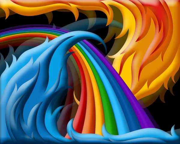 Illustrazione dell'arcobaleno — Foto Stock
