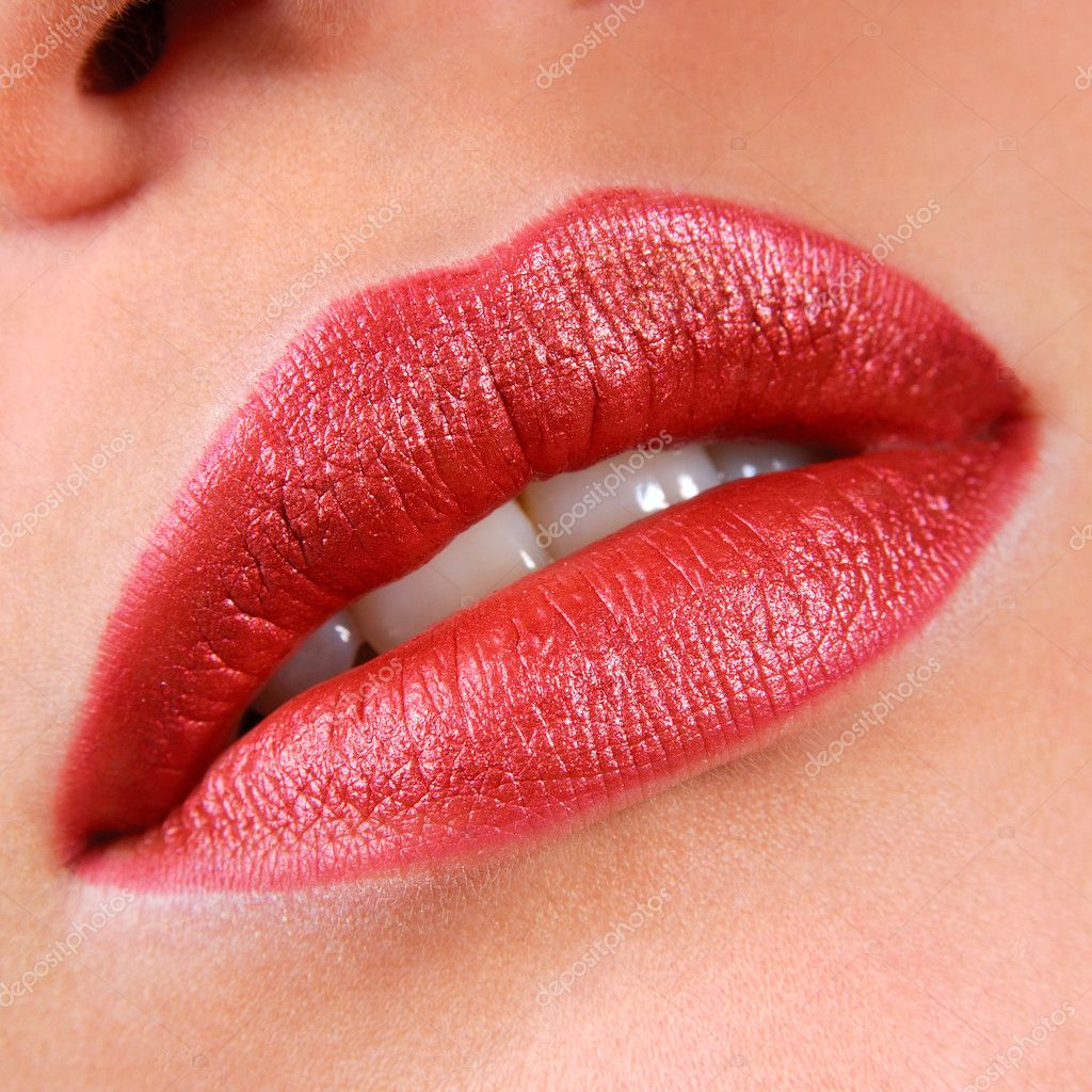 Beautiful Red Lips — Stock Photo © Valuavitaly #1487907