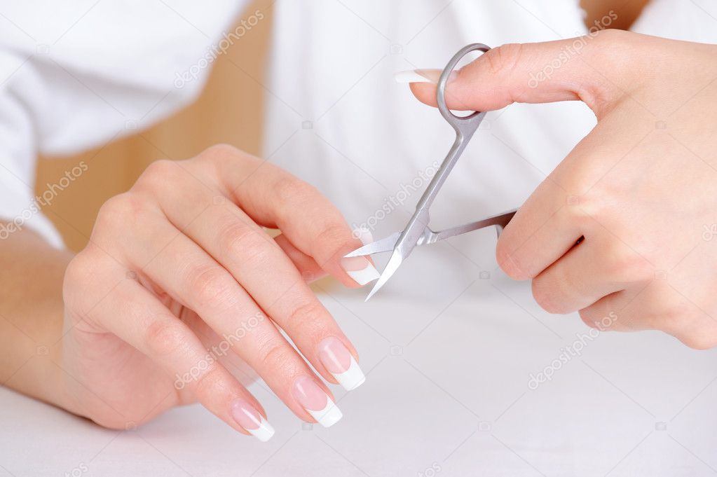 Female cutting nail — Stock Photo © valuavitaly 1519447