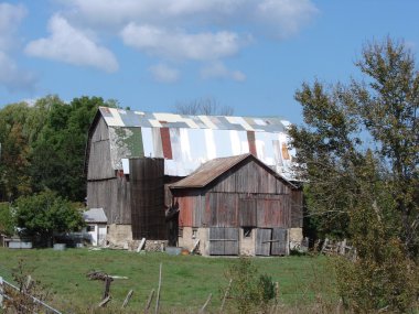 Many colored barn roof clipart