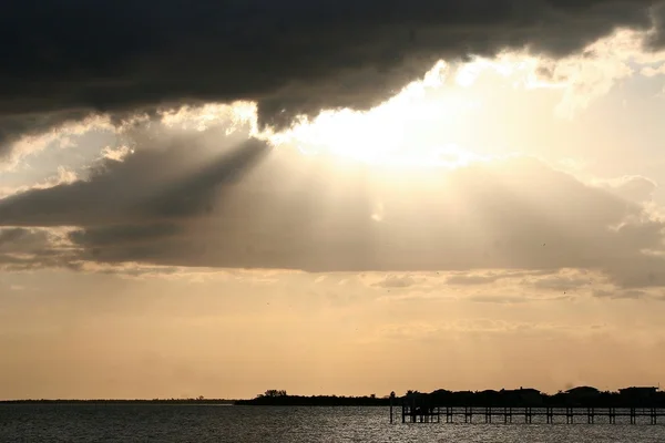 El Jobean Pier Florida, USA,Sunset — Stock Photo, Image