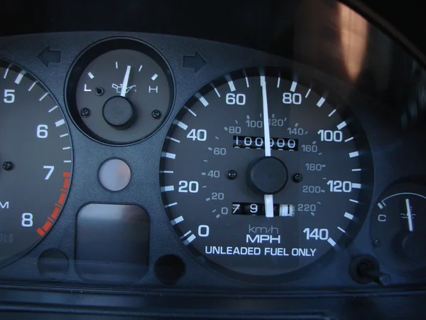 1000000 miles on car odometer — Stock Photo, Image