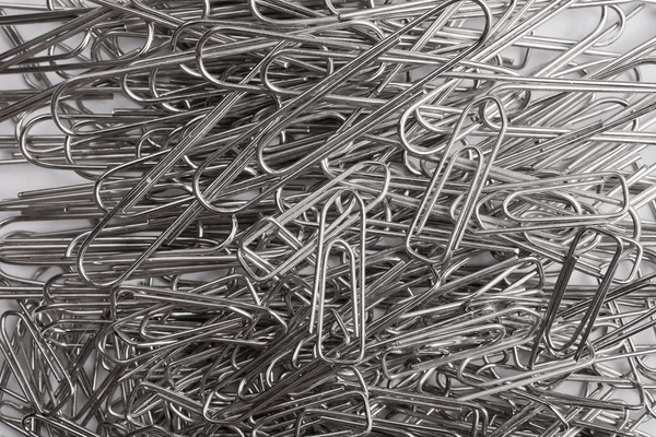 Steel paper clips — Stock Photo, Image