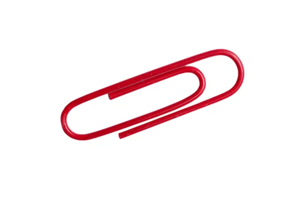 Rode paperclip Stockfoto