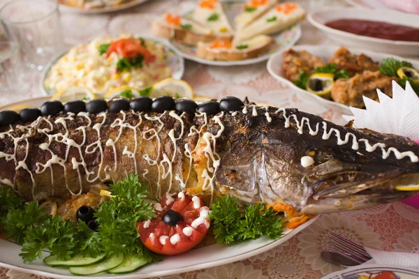 Pike prepared fish — Stock Photo, Image