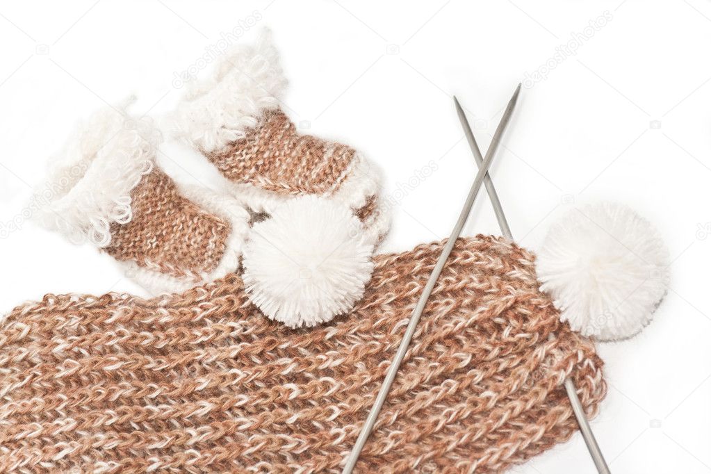 Knitted clothes for infants
