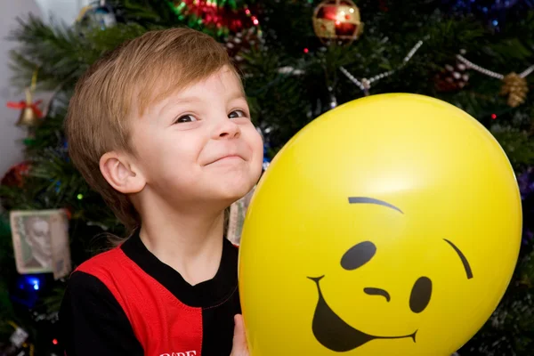 Boy and Balloon — Stock Photo, Image