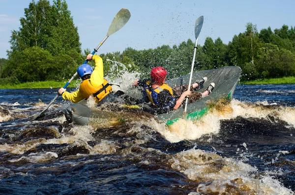 Kayak on river — Stock Photo, Image